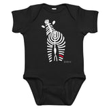 Matching Parent & Baby Set (Women's) - The Signature Zebra - Black bodysuit