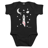 Matching Parent & Baby Set - The Blastoff - Black bodysuit