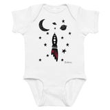 Matching Parent & Baby Set - The Blastoff - White bodysuit