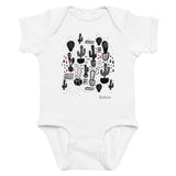 Matching Parent & Baby Set (Women's) - The Cactus Garden - White bodysuit