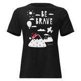 Matching Parent & Baby Set (Women's) - The Brave - Black women's tee