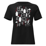 Matching Parent & Baby Set (Women's) - The Trail - Black women's tee