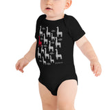 Baby Doodles Bodysuit - The Giraffe Tower - Zebra High Contrast Apparel and Clothing for Parents and Kids