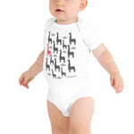 Baby Doodles Bodysuit - The Giraffe Tower - Zebra High Contrast Apparel and Clothing for Parents and Kids