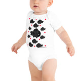 Baby Doodles Bodysuit - The Koi - Zebra High Contrast Apparel and Clothing for Parents and Kids