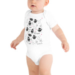 Baby Doodles Bodysuit - The Tweeting Owls - Zebra High Contrast Apparel and Clothing for Parents and Kids