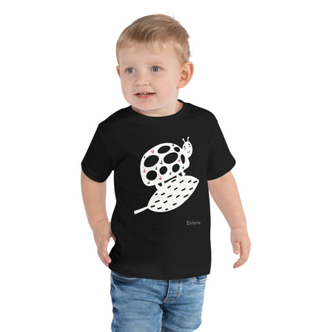 Toddler Doodles T-Shirt - The Ladybug - Zebra High Contrast Apparel and Clothing for Parents and Kids