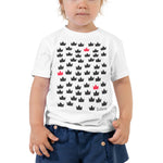 Toddler Doodles T-Shirt - The Crowns - Zebra High Contrast Apparel and Clothing for Parents and Kids