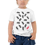 Toddler Doodles T-Shirt - The Mice - Zebra High Contrast Apparel and Clothing for Parents and Kids