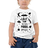 Toddler Doodles T-Shirt - The Moon Shot - Zebra High Contrast Apparel and Clothing for Parents and Kids