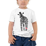 Toddler Doodles T-Shirt - The Signature Zebra - Zebra High Contrast Apparel and Clothing for Parents and Kids