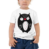 Toddler Doodles T-Shirt - The Owl - Zebra High Contrast Apparel and Clothing for Parents and Kids