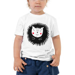 Toddler Doodles T-Shirt - The Hedgehog - Zebra High Contrast Apparel and Clothing for Parents and Kids
