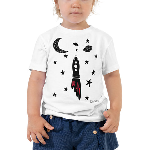 Toddler Doodles T-Shirt - The Blastoff - Zebra High Contrast Apparel and Clothing for Parents and Kids