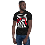 Men's Stripe T-shirt - The Velodrome - Zebra High Contrast Apparel and Clothing for Parents and Kids