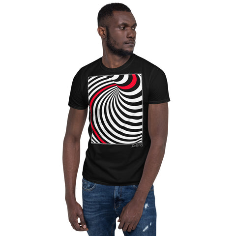 Men's Stripe T-shirt - The Column - Zebra High Contrast Apparel and Clothing for Parents and Kids