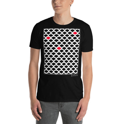 Men's Geometric T-Shirt - The Nemo - Zebra High Contrast Apparel and Clothing for Parents and Kids