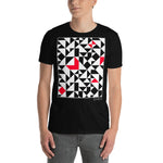 Men's Geometric T-Shirt - The Pablo - Zebra High Contrast Apparel and Clothing for Parents and Kids