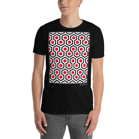 Men's Geometric T-Shirt - The Overlook - Zebra High Contrast Apparel and Clothing for Parents and Kids