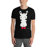 Men's Doodles T-Shirt - The Party Zebra - Zebra High Contrast Apparel and Clothing for Parents and Kids