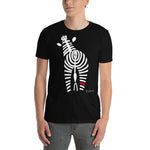 Men's Doodles T-Shirt - The Signature Zebra - Zebra High Contrast Apparel and Clothing for Parents and Kids