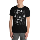 Men's Doodles T-Shirt - The Tweeting Owls - Zebra High Contrast Apparel and Clothing for Parents and Kids