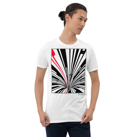 Men's Stripe T-shirt - The Odyssey - Zebra High Contrast Apparel and Clothing for Parents and Kids
