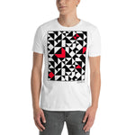 Men's Geometric T-Shirt - The Pablo - Zebra High Contrast Apparel and Clothing for Parents and Kids