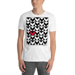 Men's Geometric T-Shirt - The Chevrons - Zebra High Contrast Apparel and Clothing for Parents and Kids