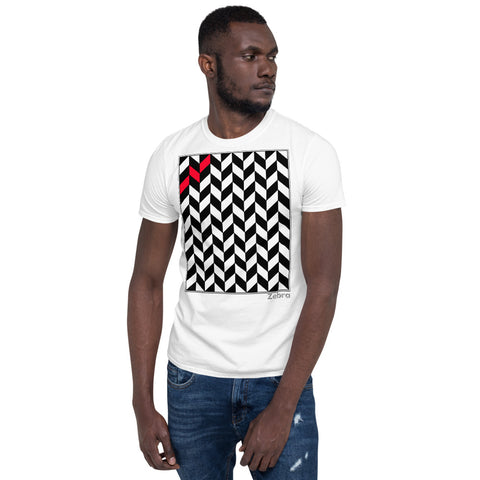 Men's Geometric T-Shirt - The Thatch - Zebra High Contrast Apparel and Clothing for Parents and Kids