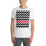 Men's Geometric T-Shirt - The Zig-Zags - Zebra High Contrast Apparel and Clothing for Parents and Kids