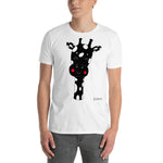 Men's Doodles T-Shirt - The Giraffe - Zebra High Contrast Apparel and Clothing for Parents and Kids