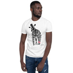 Men's Doodles T-Shirt - The Signature Zebra - Zebra High Contrast Apparel and Clothing for Parents and Kids