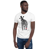 Men's Doodles T-Shirt - The Signature Zebra - Zebra High Contrast Apparel and Clothing for Parents and Kids