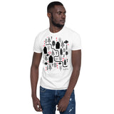 Men's Doodles T-Shirt - The Trail - Zebra High Contrast Apparel and Clothing for Parents and Kids