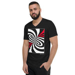 Men's Stripe T-shirt - The Twister - Zebra High Contrast Apparel and Clothing for Parents and Kids