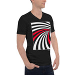 Men's Stripe T-shirt - The Velodrome - Zebra High Contrast Apparel and Clothing for Parents and Kids