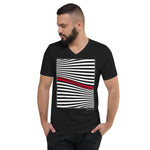 Men's Stripe T-shirt - The Wave - Zebra High Contrast Apparel and Clothing for Parents and Kids