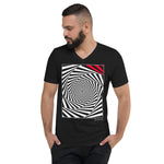 Men's Stripe T-shirt - The Secret Agent - Zebra High Contrast Apparel and Clothing for Parents and Kids