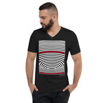 Men's Stripe T-shirt - The Event Horizon - Zebra High Contrast Apparel and Clothing for Parents and Kids