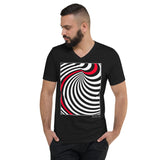 Men's Stripe T-shirt - The Column - Zebra High Contrast Apparel and Clothing for Parents and Kids