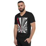 Men's Stripe T-shirt - The Odyssey - Zebra High Contrast Apparel and Clothing for Parents and Kids