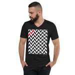 Men's Geometric T-Shirt - The Thatch - Zebra High Contrast Apparel and Clothing for Parents and Kids