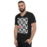 Men's Geometric T-Shirt - The Chevrons - Zebra High Contrast Apparel and Clothing for Parents and Kids