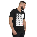 Men's Geometric T-Shirt - The Rising Moons - Zebra High Contrast Apparel and Clothing for Parents and Kids