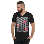 Men's Geometric T-Shirt - The Mamba - Zebra High Contrast Apparel and Clothing for Parents and Kids
