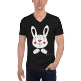 Men's Doodles T-Shirt - The Bunny - Zebra High Contrast Apparel and Clothing for Parents and Kids