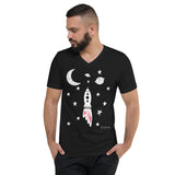 Men's Doodles T-Shirt - The Blastoff - Zebra High Contrast Apparel and Clothing for Parents and Kids