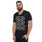 Men's Doodles T-Shirt - The Crowns - Zebra High Contrast Apparel and Clothing for Parents and Kids