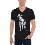 Men's Doodles T-Shirt - The Signature Zebra - Zebra High Contrast Apparel and Clothing for Parents and Kids